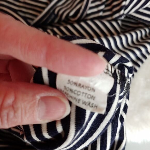 Brandy Melville blue white striped t-shirt dress - Picture 6 of 7